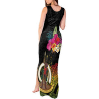 Vanuatu Ni-Van Tank Maxi Dress Coat of Arms Sand Drawing LT03 - Polynesian Pride