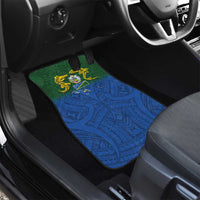 Solomon Islands Car Mats The Guardians-Tribal Crocodile and Shark Melanesian Tattoo
