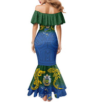 Solomon Islands Mermaid Dress The Guardians-Tribal Crocodile and Shark Melanesian Tattoo