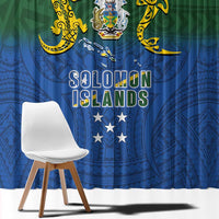 Solomon Islands Window Curtain The Guardians-Tribal Crocodile and Shark Melanesian Tattoo