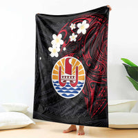 French Polynesia Tiare Day Blanket Seal and Polynesian Pattern LT03 - Polynesian Pride