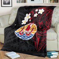 French Polynesia Tiare Day Blanket Seal and Polynesian Pattern LT03 - Polynesian Pride