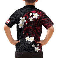 French Polynesia Tiare Day Family Matching Off Shoulder Maxi Dress and Hawaiian Shirt Seal and Polynesian Pattern LT03 - Polynesian Pride