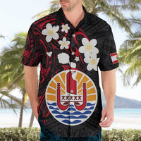 French Polynesia Tiare Day Hawaiian Shirt Seal and Polynesian Pattern LT03 - Polynesian Pride