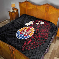 French Polynesia Tiare Day Quilt Seal and Polynesian Pattern