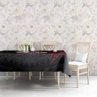 French Polynesia Tiare Day Tablecloth Seal and Polynesian Pattern LT03 - Polynesian Pride