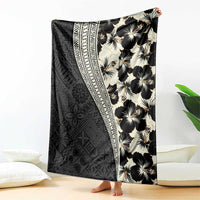 Bula Hibiscus Festival Blanket Tapa Pattern Half Style LT03 - Polynesian Pride