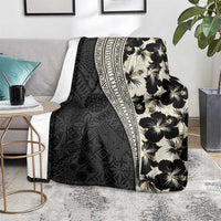 Bula Hibiscus Festival Blanket Tapa Pattern Half Style LT03 - Polynesian Pride