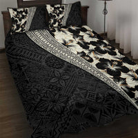 Bula Hibiscus Festival Quilt Bed Set Tapa Pattern Half Style LT03 Beige - Polynesian Pride