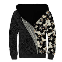 Bula Hibiscus Festival Sherpa Hoodie Tapa Pattern Half Style LT03 - Polynesian Pride