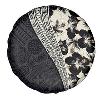 Bula Hibiscus Festival Spare Tire Cover Tapa Pattern Half Style LT03 - Polynesian Pride