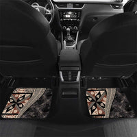 Bula Hibiscus Festival Car Mats Fijian Masi Pattern Half Style