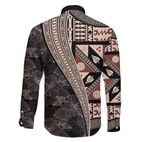 Bula Hibiscus Festival Family Matching Tank Maxi Dress and Hawaiian Shirt Fijian Masi Pattern Half Style