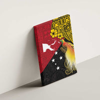 Papua New Guinea Independence Day Canvas Wall Art Bird-of-Paradise with Map and Polynesian Pattern LT03 - Polynesian Pride