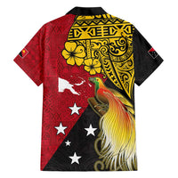 Papua New Guinea Independence Day Hawaiian Shirt Bird-of-Paradise with Map and Polynesian Pattern LT03 - Polynesian Pride