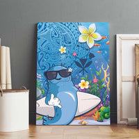 Aloha Hawaiian Monk Seal Canvas Wall Art Polynesian Tattoo The Ocean and Undersea Vibe LT03 - Polynesian Pride
