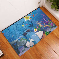 Aloha Hawaiian Monk Seal Rubber Doormat Polynesian Tattoo The Ocean and Undersea Vibe LT03 - Polynesian Pride
