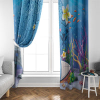 Aloha Hawaiian Monk Seal Window Curtain Polynesian Tattoo The Ocean and Undersea Vibe LT03 - Polynesian Pride
