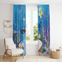Aloha Hawaiian Monk Seal Window Curtain Polynesian Tattoo The Ocean and Undersea Vibe LT03 - Polynesian Pride