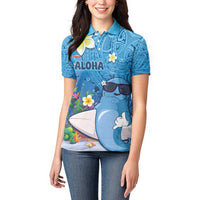 Aloha Hawaiian Monk Seal Women Polo Shirt Polynesian Tattoo The Ocean and Undersea Vibe