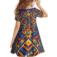Kolose-Tuvalu Crochet Family Matching Off The Shoulder Long Sleeve Dress and Hawaiian Shirt with Polynesian and Pacific Tattoos - Polynesian Pride