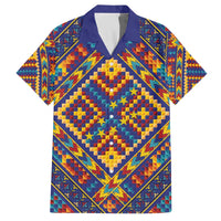 Kolose-Tuvalu Crochet Family Matching Off The Shoulder Long Sleeve Dress and Hawaiian Shirt with Polynesian and Pacific Tattoos - Polynesian Pride