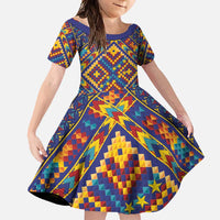 Kolose-Tuvalu Crochet Family Matching Tank Maxi Dress and Hawaiian Shirt with Polynesian and Pacific Tattoos - Polynesian Pride