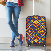 Kolose-Tuvalu Crochet Luggage Cover with Polynesian and Pacific Tattoos LT03 - Polynesian Pride