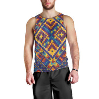 Kolose-Tuvalu Crochet Men Tank Top with Polynesian and Pacific Tattoos LT03 - Polynesian Pride