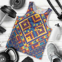 Kolose-Tuvalu Crochet Men Tank Top with Polynesian and Pacific Tattoos LT03 - Polynesian Pride