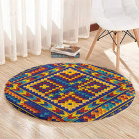 Kolose-Tuvalu Crochet Round Carpet with Polynesian and Pacific Tattoos - Polynesian Pride
