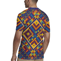 Kolose-Tuvalu Crochet Rugby Jersey with Polynesian and Pacific Tattoos LT03 - Polynesian Pride