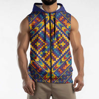 Kolose-Tuvalu Crochet Sleeveless Zip Hoodie with Polynesian and Pacific Tattoos LT03 - Polynesian Pride