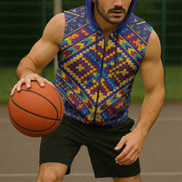 Kolose-Tuvalu Crochet Sleeveless Zip Hoodie with Polynesian and Pacific Tattoos LT03 - Polynesian Pride