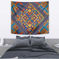 Kolose-Tuvalu Crochet Tapestry with Polynesian and Pacific Tattoos - Polynesian Pride