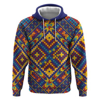 Kolose-Tuvalu Crochet Zip Hoodie with Polynesian and Pacific Tattoos - Polynesian Pride