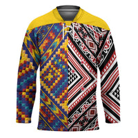 Tuvaluan and New Zealand Culture Hockey Jersey The Art of Kolose and Taniko - Polynesian Pride