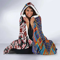 Tuvaluan and New Zealand Culture Hooded Blanket The Art of Kolose and Taniko - Polynesian Pride