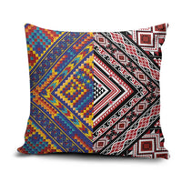Tuvaluan and New Zealand Culture Pillow Cover The Art of Kolose and Taniko - Polynesian Pride