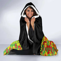 Personalised Vanuatu Running Hooded Blanket Footprint and Hibiscus Polynesian Style LT03 - Polynesian Pride