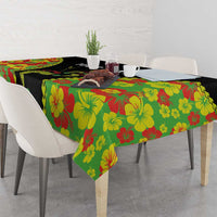 Personalised Vanuatu Running Tablecloth Footprint and Hibiscus Polynesian Style LT03 - Polynesian Pride