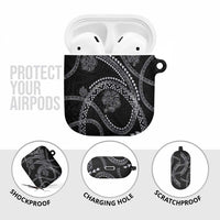Hawaiian Kakau Art and Hisbiscus Tattoo AirPods Case Tribal Pattern-Silver Style LT03 - Polynesian Pride