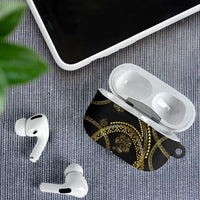 Hawaiian Kakau Art and Hisbiscus Tattoo AirPods Case Tribal Pattern-Gold Style LT03 - Polynesian Pride
