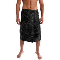 Hawaiian Kakau Art and Hisbiscus Tattoo Lavalava Tribal Pattern-Black Gradient Style - Polynesian Pride