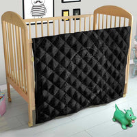 Hawaiian Kakau Art and Hisbiscus Tattoo Quilt Tribal Pattern-Black Gradient Style - Polynesian Pride