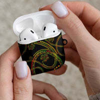Hawaiian Kakau Art and Hisbiscus Tattoo AirPods Case Tribal Pattern-Reggae Style LT03 - Polynesian Pride