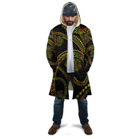 Hawaiian Kakau Art and Hisbiscus Tattoo Cloak Tribal Pattern-Reggae Style LT03 - Polynesian Pride