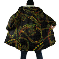 Hawaiian Kakau Art and Hisbiscus Tattoo Cloak Tribal Pattern-Reggae Style LT03 - Polynesian Pride
