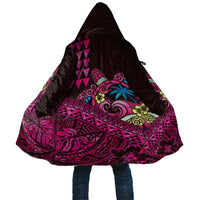 Hawaiian Abstract Sea Turtle Cloak Polynesian Tapa Art and Kakau Tattoo Pink WaterColor - Polynesian Pride