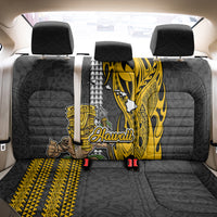 Hawaii Island Back Car Seat Cover Hawaiian Warrior and Kakau Symbols Abstract Tattoo